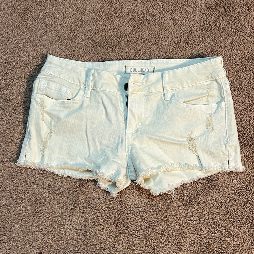 denim shorts, size 1, like new condition